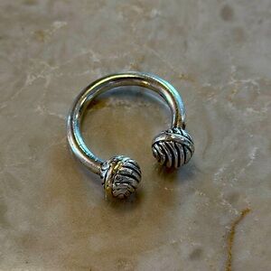 David Yurman Sterling Silver key ring